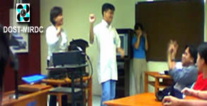 Sir Jojo interprets in one of seminars given by DOST-MIRDC.