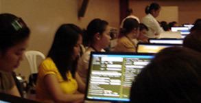 Deaf Encoders working at Department of Foreign Affairs