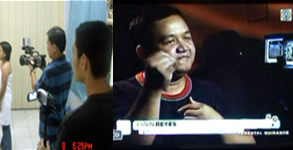 Abs-cbn TV crew visits school; Ervin on TV Screen