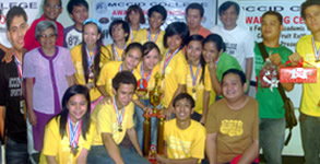 Photo collage of winners in academic, sports fest and cake raffle