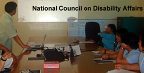 Sir Jojo presents the web design plan to NCDA employees and staff.
