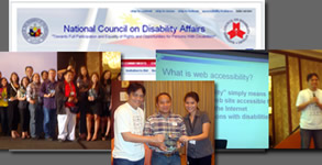 Photo Collage of Awarding Ceremony with NCDA Official Site Snapshot
