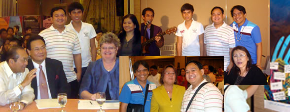 Collage of photos during NHRAP with Sec Ermita and CHR Leila De Lima