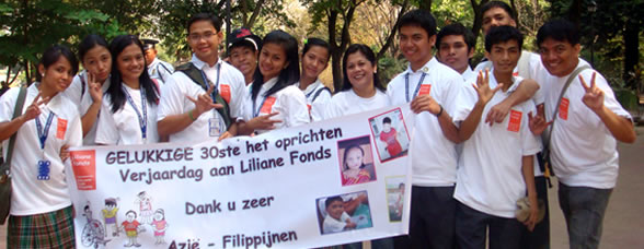 Liliane Scholars with LFP National Correspondent Tess Dela Cruz