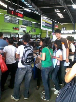 Students line up to get their NSO Birth Certificates