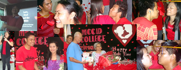 Sir Esposa presents gifts to MCCID Registrar Ma'am Remedios Esposa.