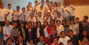 Participants had a photo op after the Web Accessibility Forum.