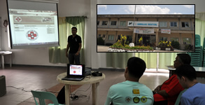 Sir Jerome explains his sample designed website.