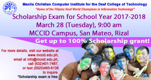 Scholarship Exam Poster