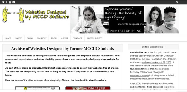 Redesigned mccidonline.net website front